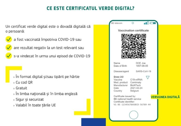 Peste 700.000 de români și-au descărcat certificatul digital Covid