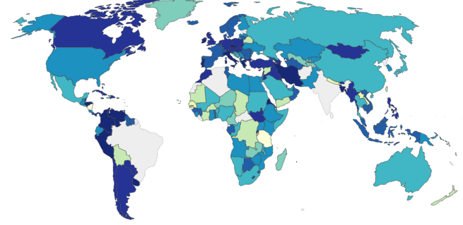 Harta unde poți vedea ce restricții antiCovid a impus fiecare țară. În România sunt chiar blânde