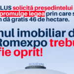 USR-PLUS îi cere lui Iohannis să nu promulge legea prin care statul român dă gratis terenul de la Romexpo. Camera de Comerț salută decizia CCR