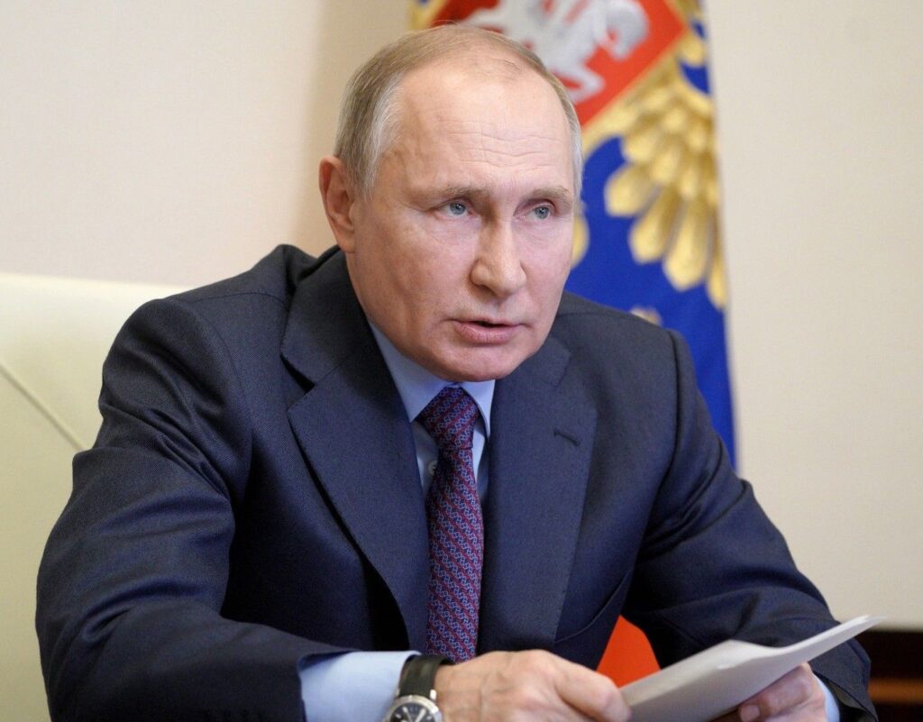 Putin videoconference meeting on increasing vaccin