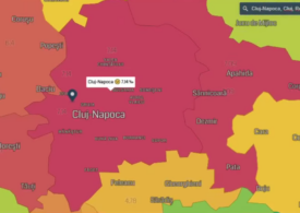 Harta României unde poți vedea rata de infectare din fiecare localitate