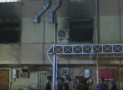 Incendiu la un spital Covid din Irak <span style="color:#990000;font-size:100%;">UPDATE</span> Cel puțin 82 de persoane au murit (Foto & Video)