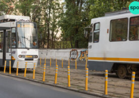 Tramvaie deviate în București din cauza unei avarii la rețeaua de canalizare