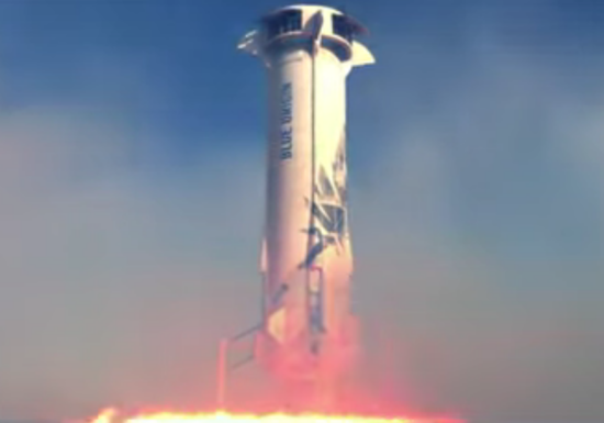 O rachetă Blue Origin a explodat în timpul unui test (Video)