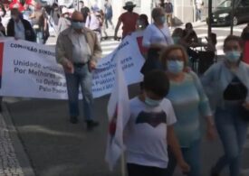 Protest cu mii de oameni în timp ce liderii UE erau reuniți la Porto: Dacă au preocupări sociale să facă ceva concret, nu summit (Video)