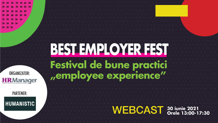 Best Employer Fest, festival de bune practici axat pe employee experience, are loc pe 30 iunie
