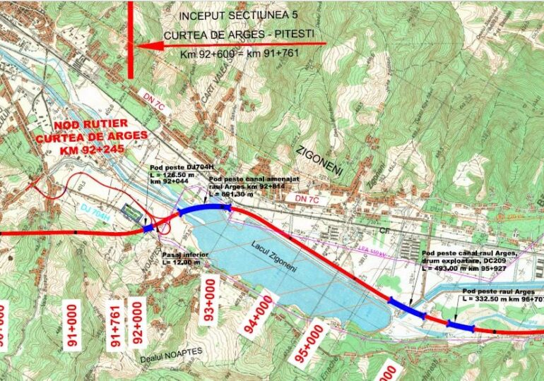 Cifre și informații despre Lotul 5 al autostrăzii Sibiu-Pitești: Lucrările au început oficial azi (Foto & Video)