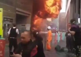 Explozie puternică și incendiu lângă o stație de metrou din Londra (Video)