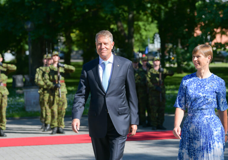 Klaus Iohannis a fost primit de președintele Estoniei: Trebuie să fim mai puternici