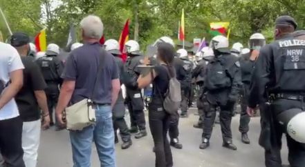 Poliţia a agresat jurnalişti, în timpul unui protest la Dusseldorf (Video)