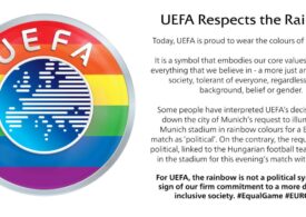 EURO 2020: UEFA explică decizia controversată luată în cazul iluminării stadionului din Munchen