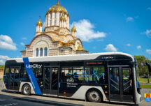 Primul autobuz 100% electric construit în România e testat acum în Transilvania