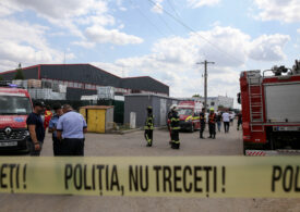 Explozie și incendiu la Hala de reciclare din Popești Leordeni: 11 persoane sunt rănite