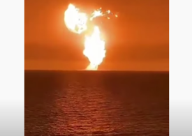 Explozie puternică în largul Mării Caspice (Video)