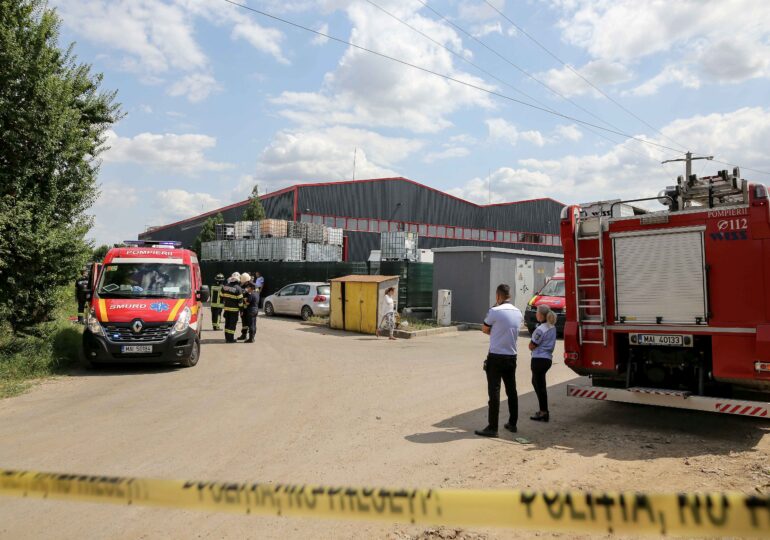 Explozie și incendiu la Hala de reciclare din Popești Leordeni: Doi dintre răniți vor fi trimiși în Germania