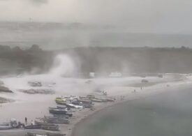 Furtună puternică pe litoral: Rafalele de vânt au depășit 80 de kilometri la oră (Video)