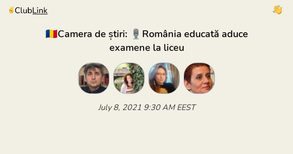 România Educată aduce examene la liceu. Discutăm în Camera de Știri. Intră și tu!