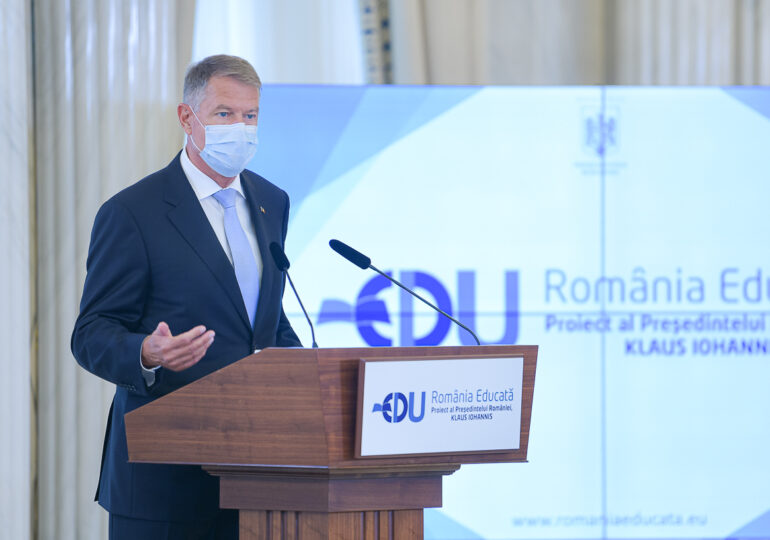 Iohannis anunţă că Guvernul va adopta un memorandum pentru România Educată, care beneficiază de un sprijin financiar istoric