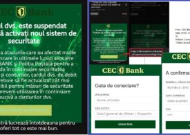 CERT-RO avertizează: Hackerii folosesc identitatea vizuală a CEC sau BCR și vă cer datele bancare