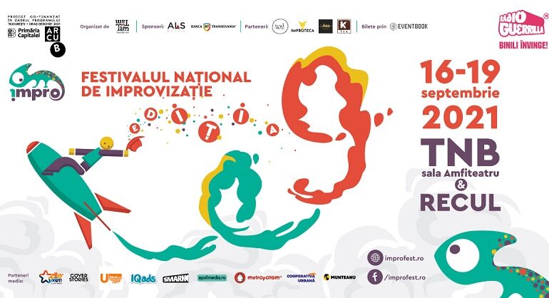 Festivalul Național de Improvizație revine la București între 16 și 19 septembrie