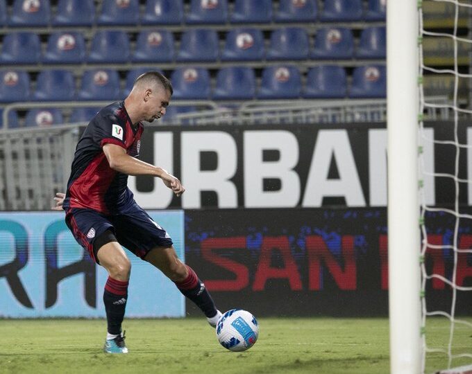 Răzvan Marin, gol marcat pentru Cagliari într-un duel al românilor din Cupa Italiei