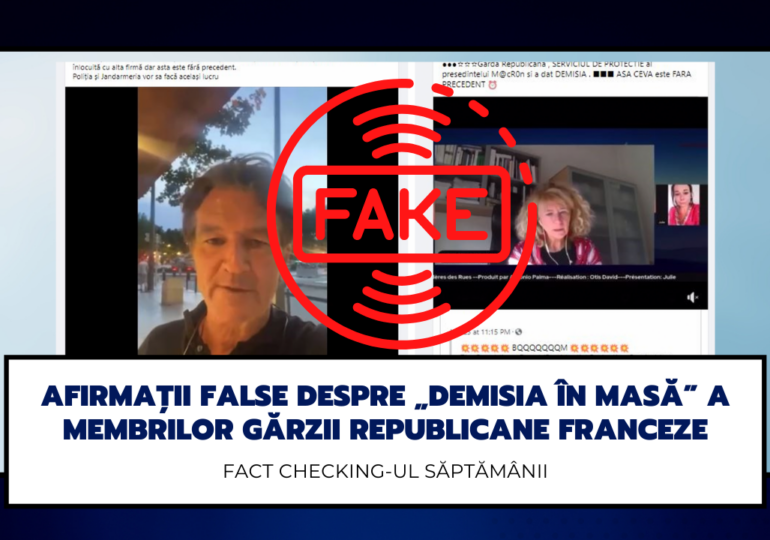 Fact checking-ul săptămânii: Afirmații false despre „demisia în masă” a membrilor Gărzii Republicane franceze