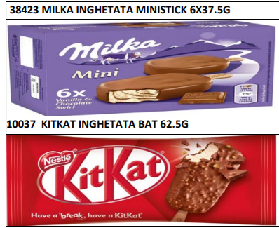 Înghețate Milka și KitKat, retrase din Mega Image, din cauza oxidului de etilenă