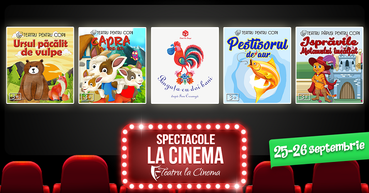 Poveștile copilăriei ajung pe marile ecrane de la Cineplexx cu Teatru la Cinema