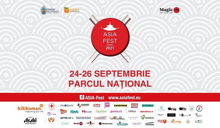 ASIA Fest revine cu a opta ediție, ce va avea loc între 24 – 26 septembrie, în Parcul Național din București