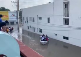Inundaţii puternice în Mexic: 17 morţi într-un spital (Video)