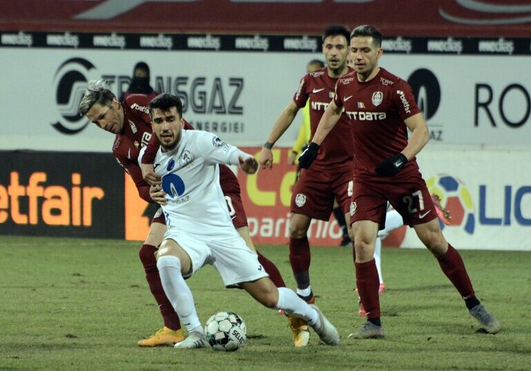 Liga 1: CFR Cluj întoarce partida cu Gaz Metan și rămâne un lider autoritar al clasamentului