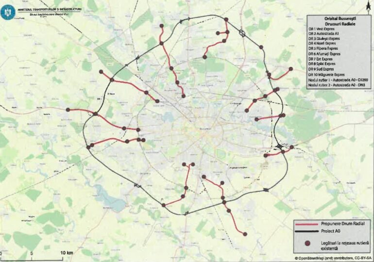 Consiliul General a dat undă verde pentru realizarea a 10 drumuri care să lege Bucureștiul de viitoarea A0. Pe unde ar urma să treacă și care sunt costurile