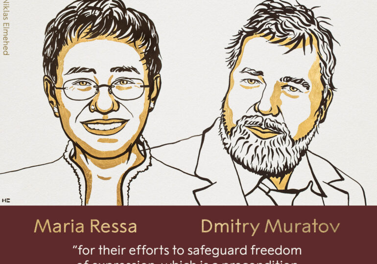 Doi jurnaliști au câștigat Nobelul pentru Pace, pentru lupta cu regimurile lui Putin și Duterte