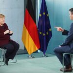 Angela Merkel, la interviul cu jurnalistul DW Max Hofmann. Sursa: Deutsche Welle