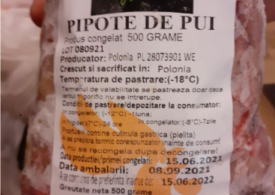 Carrefour retrage un sortiment de pipote de pui contaminate cu Salmonella