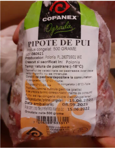 Carrefour retrage un sortiment de pipote de pui contaminate cu Salmonella