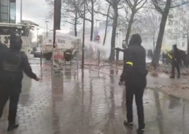 Violențe la Bruxelles, la un protest faţă de măsurile anti-Covid (Video)