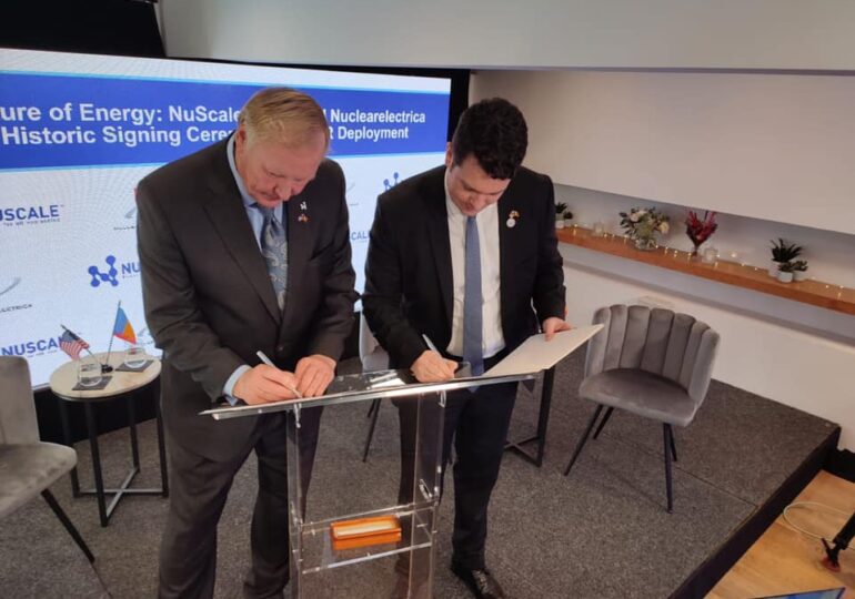 România și SUA au semnat Acordul de Cooperare pentru implementarea reactoarelor de tip NuScale. ”Vom deveni lider regional în furnizarea de energie curată”, spune ministrul Energiei