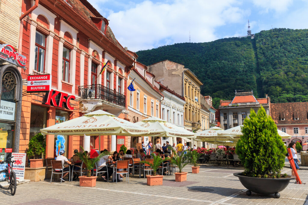 BRASOV, ROMANIA - JULY 15: Council Square on July 