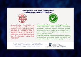 Fact checking-ul săptămânii: Documentul care arată „planificarea variantelor COVID-19” – fabricat