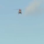 Un elicopter a aterizat forțat din cauza vremii și apoi s-a răsturnat (Video)