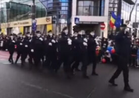 Jandarmeria cere scuze după defilarea nesincronizată de la Cluj-Napoca: Astfel de momente sunt de neacceptat (Video)
