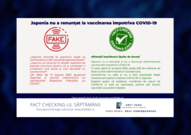 Fact checking-ul săptămânii: Japonia nu a renunțat la vaccinarea împotriva COVID-19