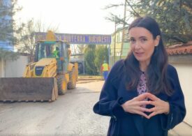 Clotilde Armand s-a dus cu buldozerul și a dărâmat gardul şi poarta Universității Bioterra (Video)
