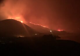 Incendiu de vegetaţie din California: Sute de persoane au fost evacuate, o autostradă a fost închisă (Foto&Video)