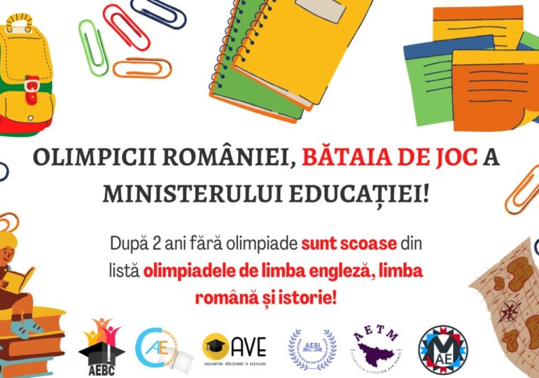 Reprezentanții elevilor acuză: ”Olimpicii României, bătaia de joc a Ministerului Educației”