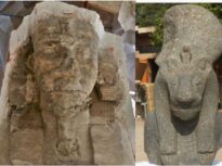 Statui asemănătoare Sfinxului, descoperite într-un templu egiptean