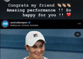Reacția Simonei Halep după ce Ashleigh Barty a triumfat la Australian Open 2022