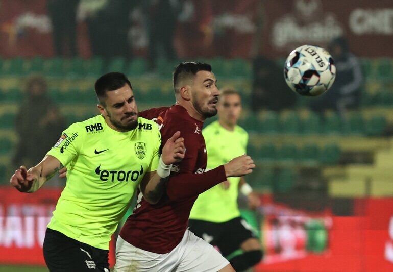Liga 1: CFR Cluj trece la limită de curajosul Rapid și reface distanța față de FCSB