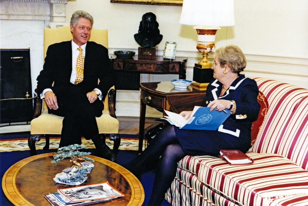 Clinton Meets Albright